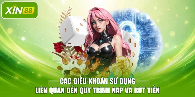 Các điều khoản sử dụng liên quan đến quy trình nạp và rút tiền